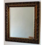Early/mid 20th century gilt framed piercework decorated wall mirror. Approx. 62 x 54cms