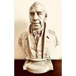 EXTREMELY RARE CERAMIC BUST OF ENOCH WOOD, MODELLED BY ENOCH WOOD