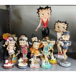 A group of Betty Boop figures, tallest H. 30cm (tallest A/F).