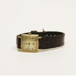 A gents 9ct gold Baume vintage wrist watch, appears to be in working order but not tested.