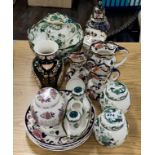 An extensive group of Mason's Ironstone china items.