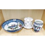 Two Keeling & Co porcelain bowls, largest Dia. 26.5cm, together with a Keeling & Co vase and a Royal