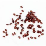 A quantity of unmounted natural garnets, approx. 62.76ct total.