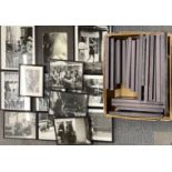 An extensive group of framed photographs, largest 26 x 33cm.