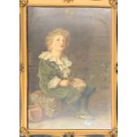 A gilt framed 1886 Pear's print of Bubbles, frame size 57 x 80cm.