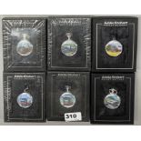 A group of six Eddie Stobart collectors pocket watches.