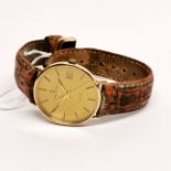 A vintage gents Mappin & Webb 9ct gold wrist watch (NWO).