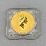 An Australian 1996 1/4 oz fine silver commemorative $25 coin.