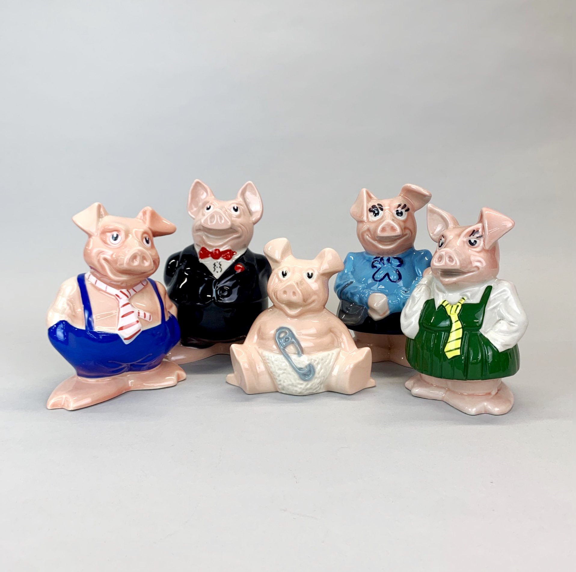 A group of five Wade Natwest piggy banks, tallest H. 18.5cm. - Image 2 of 3