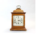 An Irish bracket clock, H. 28.5cm.