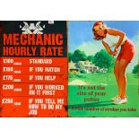 Two reproduction metal advertising signs, 50 x 70cm.