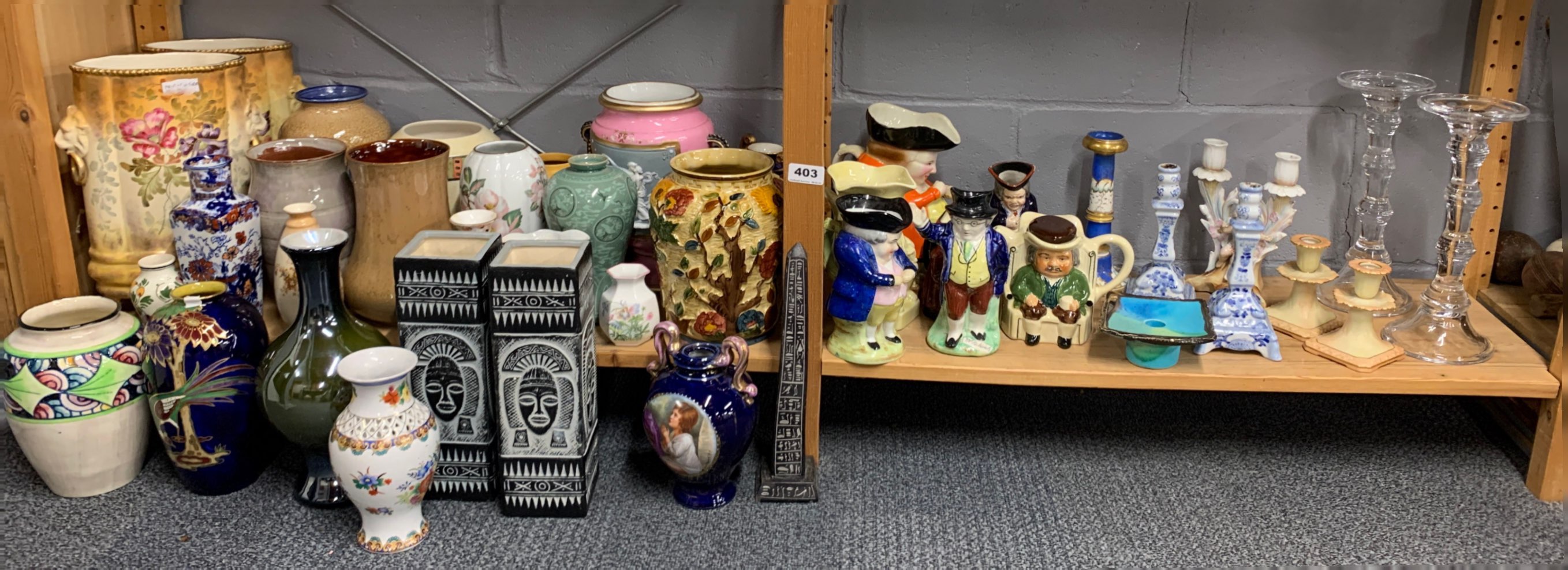 A large group of mixed porcelain and glass items.