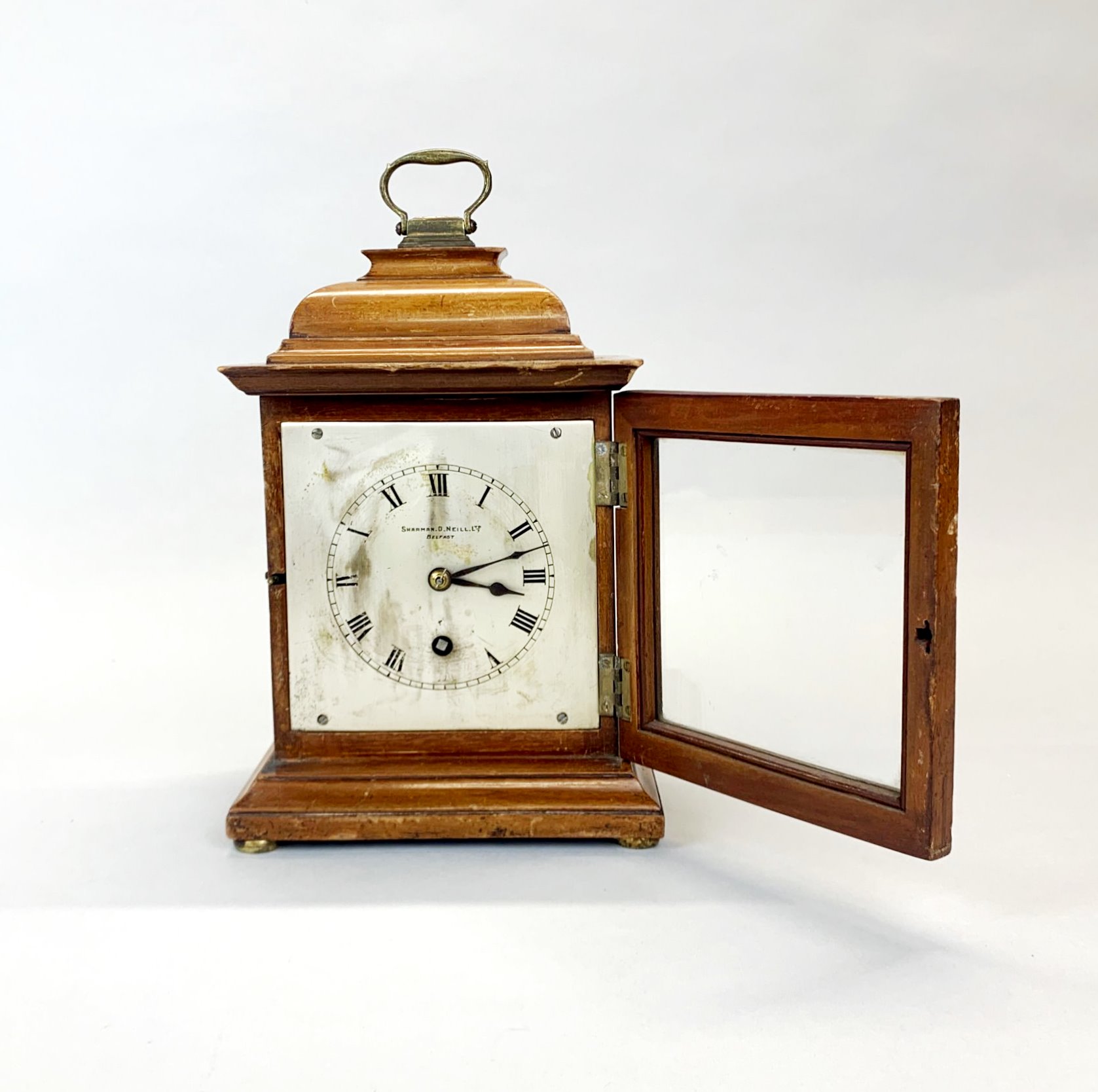 An Irish bracket clock, H. 28.5cm. - Image 2 of 5