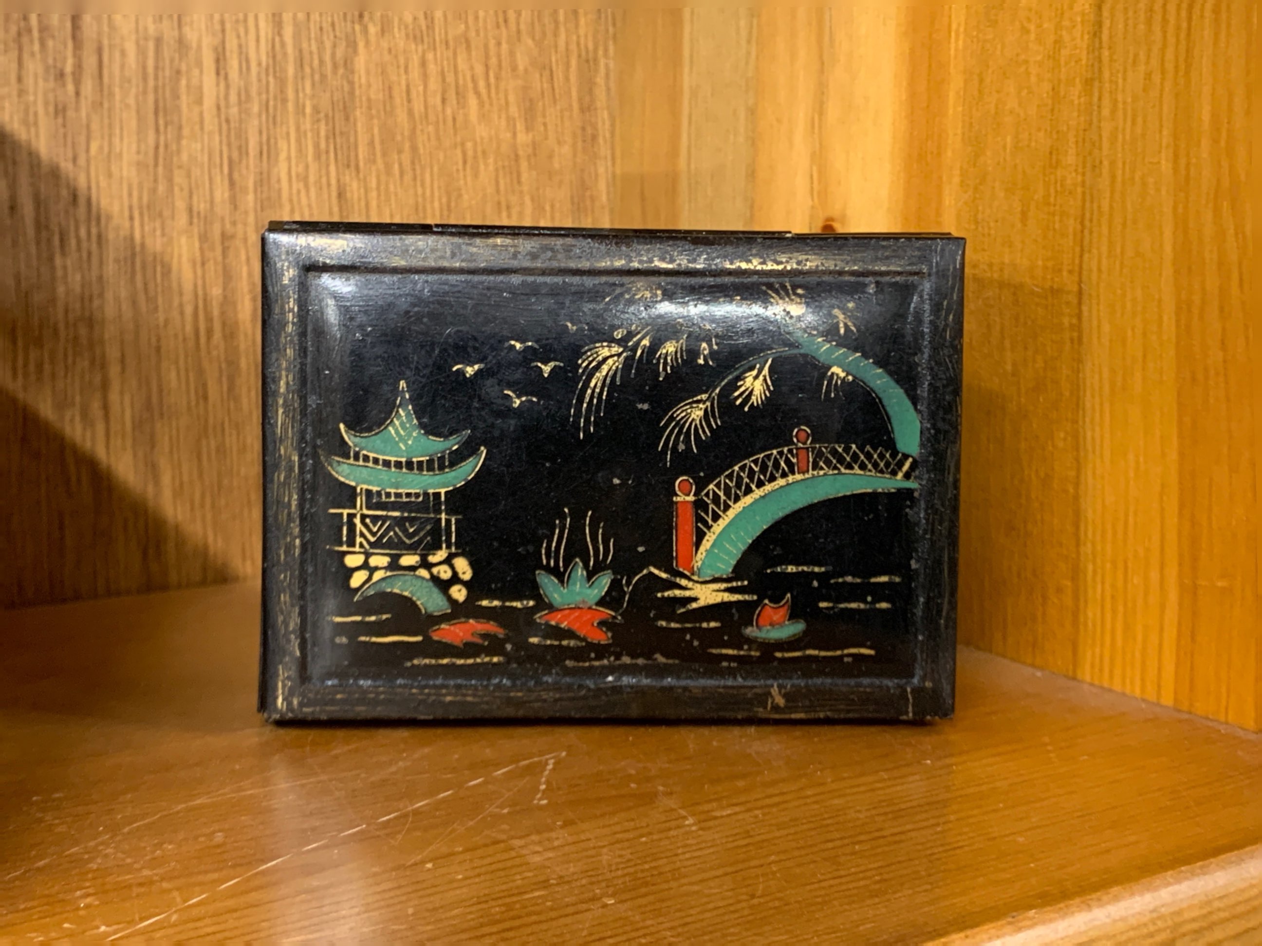 A group of five oriental lacquered boxes, largest 31 x 20 x 11cm. - Image 2 of 3