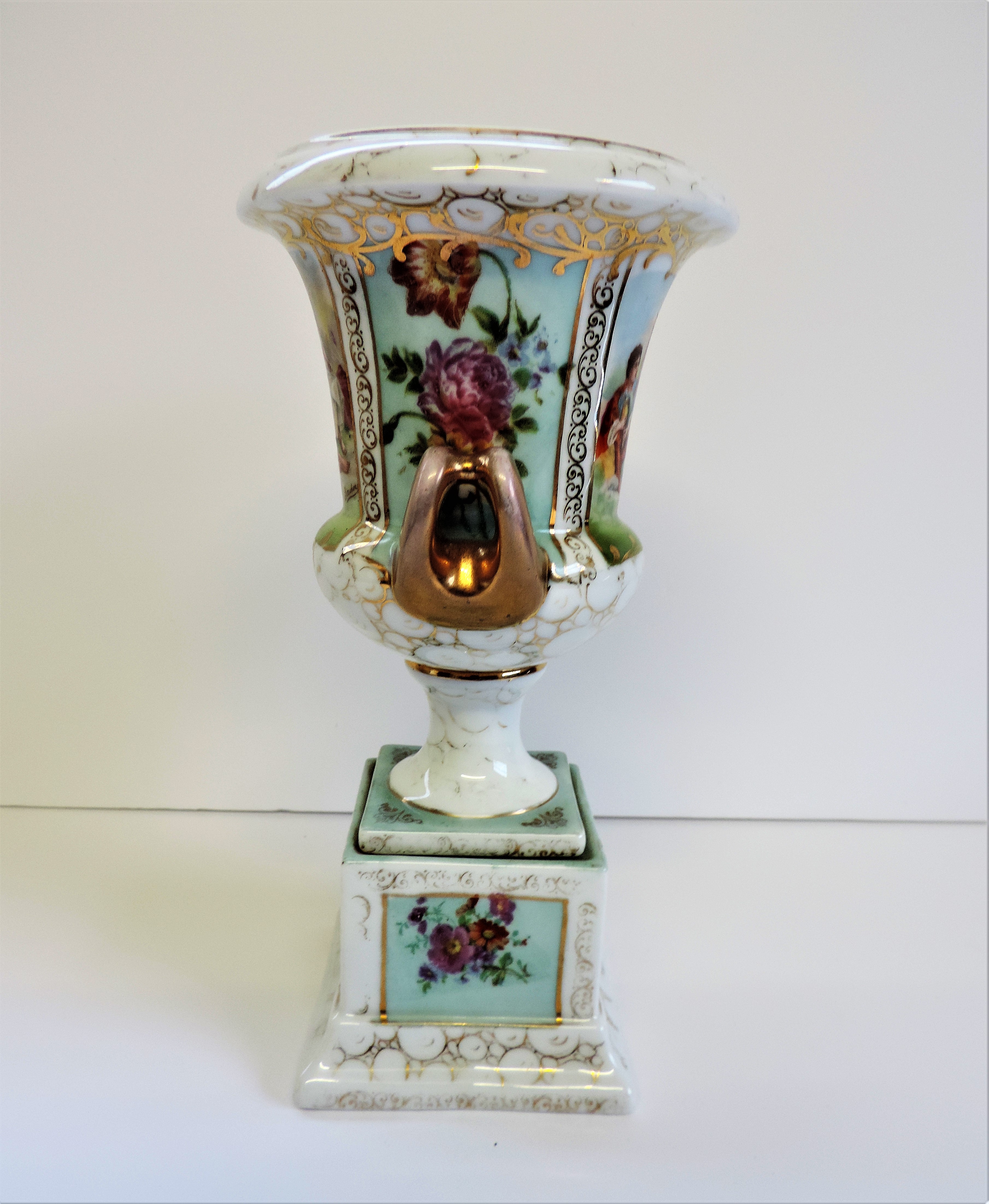 Antique Vincennes French Porcelain Vase/Urn Signed Boucher Hand Painted & Gilded.A fine quality - Image 2 of 9