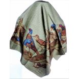 Rare Cornelia James Silk Scarf Ducks and Birds Design 90cm square Signed. A beautiful 100% silk