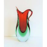 Murano Sommerso Flavio Poli Glass Vase 25cm High. A wonderful circa 1950's/60's Flavio Poli for