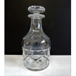 Antique Georgian Decanter c. 1820's. A fine quality Georgian Regency cut glass decanter fluted