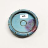 An unusual Chinese zhun glazed pottery bowl, Dia. 14cm.