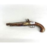 An early flintlock pistol, L. 36cm.