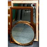 A group of three mirrors, largest 73 x 104cm.