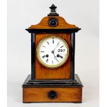 A Christian Lange mantel clock, H. 33cm. Understood to be in working order.
