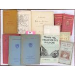 Ten assorted volumes of books and guides, detailing information surround East Ham, Walthamstow,