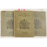 Four clothbound editions of the Royal Commission on Historical Monuments (England) covering Essex,