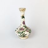 A 19th/early 20th century Japanese hand painted Satsuma vase, H. 16cm.