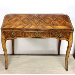 A fine 19th/early 20th Century French gilt brass mounted and kingwood marquetry veneered bureau with