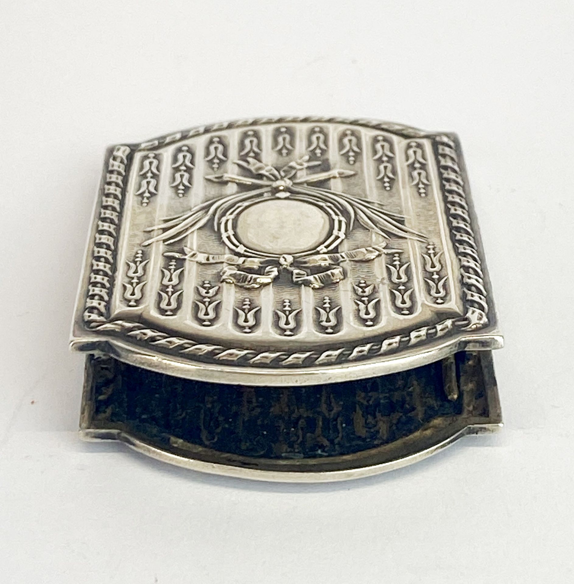 A mid 19th century (c. 1850-60) French silver (tested) desk paperclip, 8.5 x 4cm. - Image 3 of 3