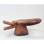 An African carved wooden tribal headpiece, 40 x 25 x 16cm.