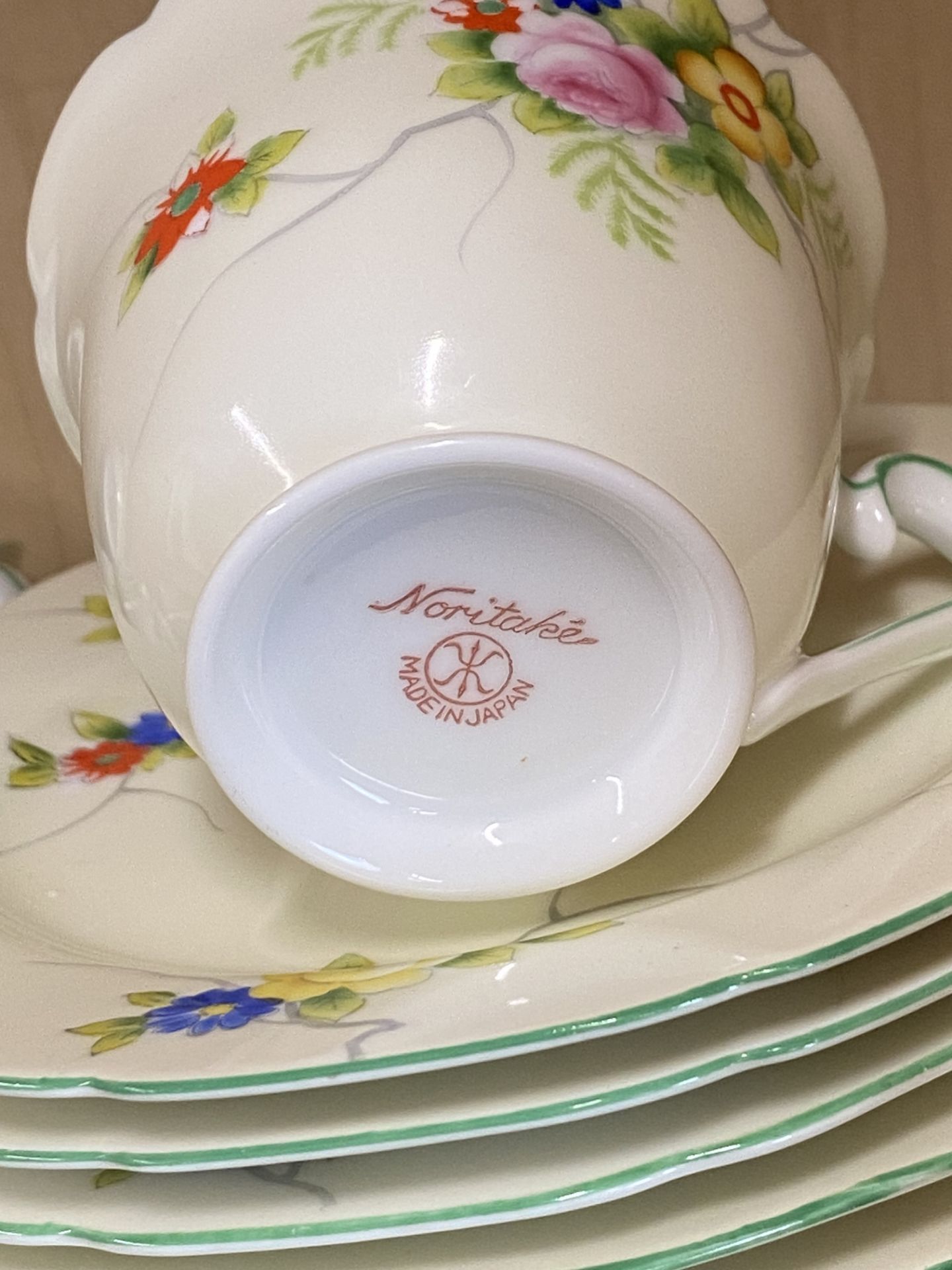 An extensive 1930's hand painted Noritake porcelain tea set, twelve settings. - Image 3 of 3