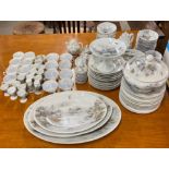 A very extensive hand painted Japanese porcelain tea, coffee and dinner service.