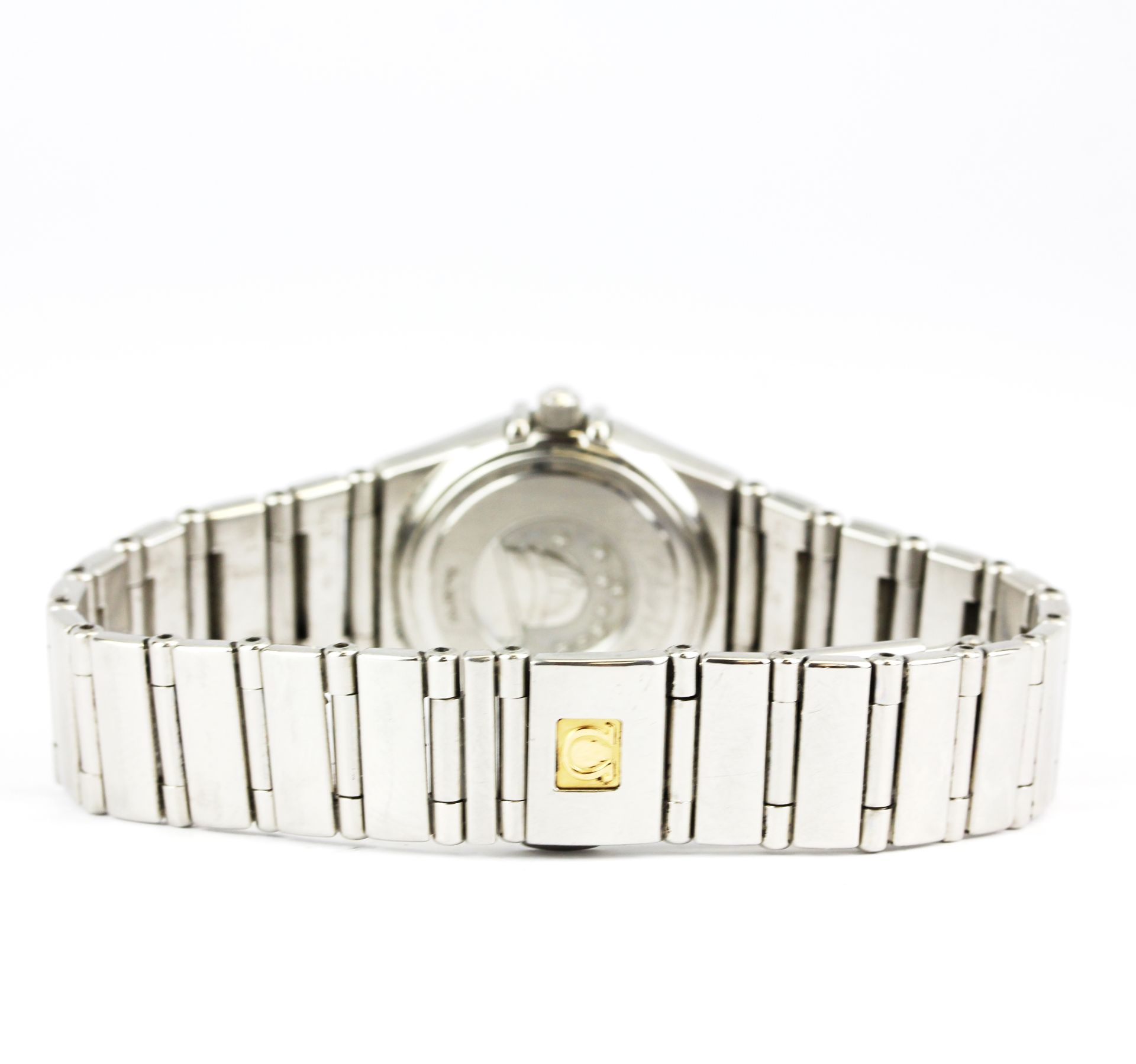 An Omega 656/875 'my choice' Constellation wristwatch (no. 56438759) with a mother of pearl face. - Image 3 of 5