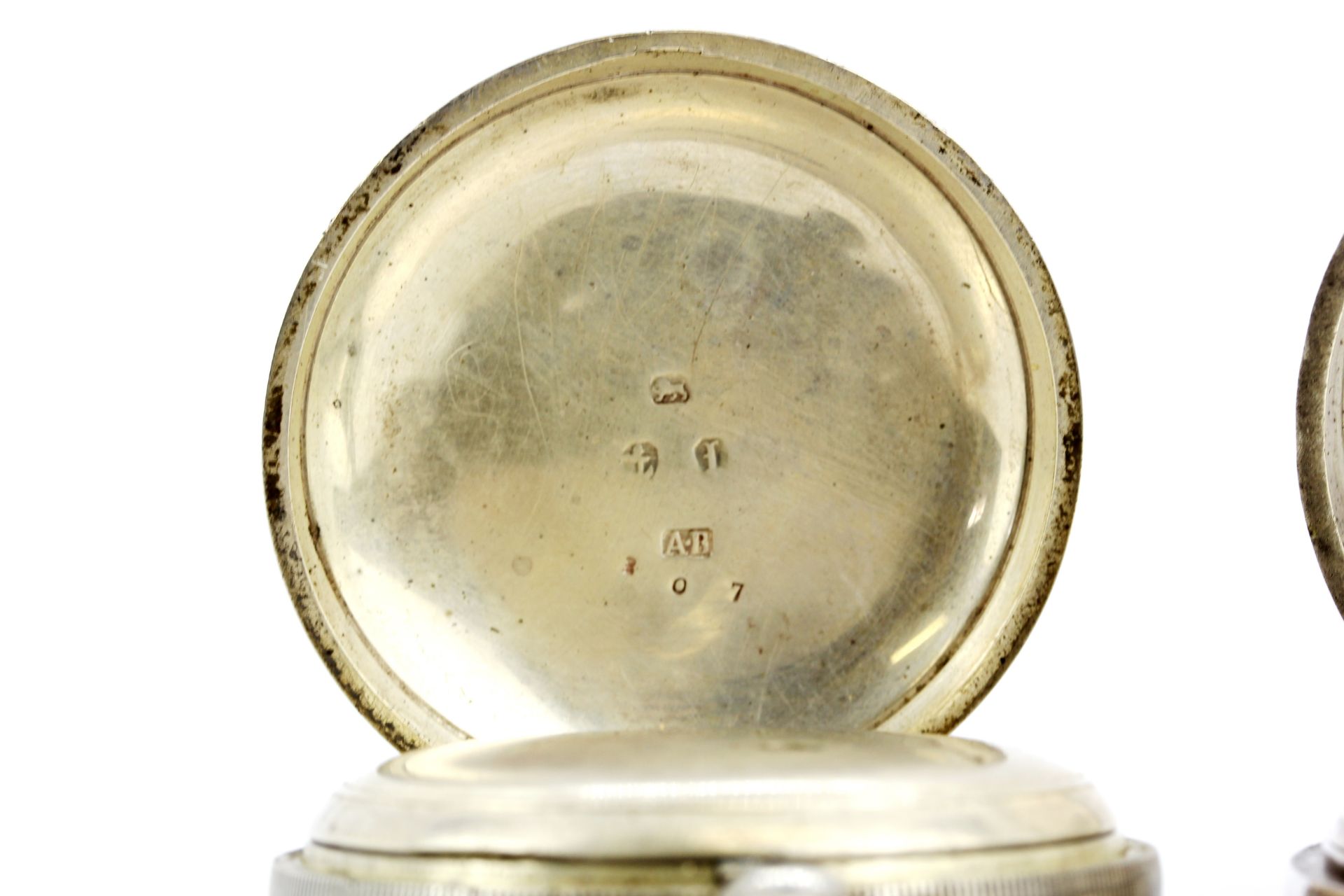 A hallmarked silver cased key wind pocketwatch, together with a hallmarked silver cased top wind - Image 4 of 4