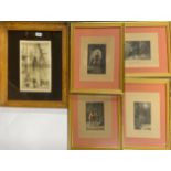 A group of gilt framed prints, largest frame size 45 x 55cm.