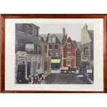 John Allin (1934-1991): A framed limited edition 169/250 pencil signed lithograph of Brick Lane,