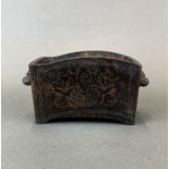 A superb heavy quality Chinese silver inlaid bronze censer, W. 20cm. H. 10cm