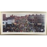 John Allin (1934-1991): A framed limited edition 160/250 pencil signed lithograph of Brick Lane