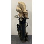 A set of Prosimmon American open lady's golf clubs and bag.