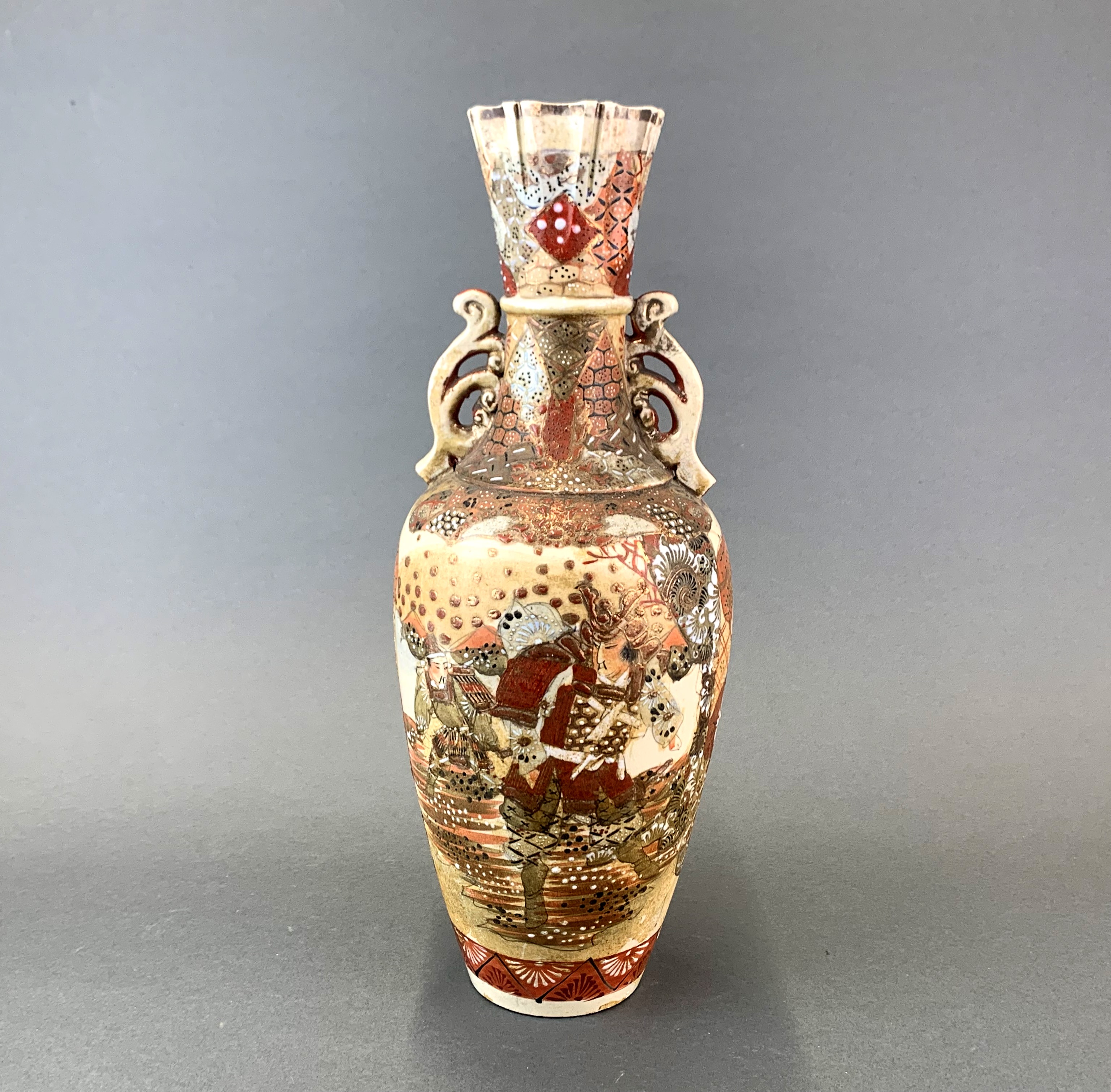 A 19th Century Japanese Satsuma vase, H. 39cm.