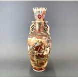 A 19th Century Japanese Satsuma vase, H. 39cm.