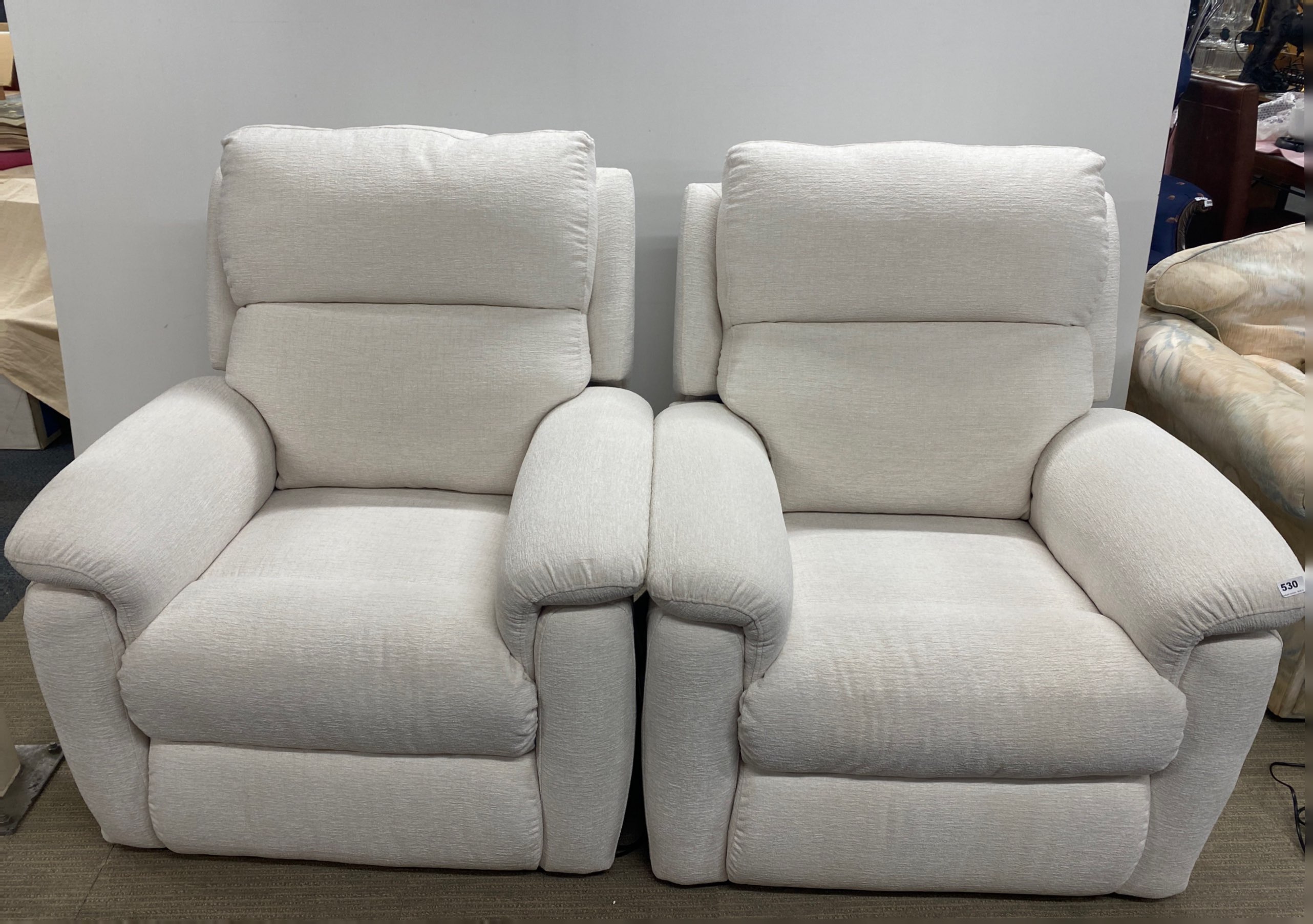 A pair of almost new electric recliner armchairs. - Image 2 of 2
