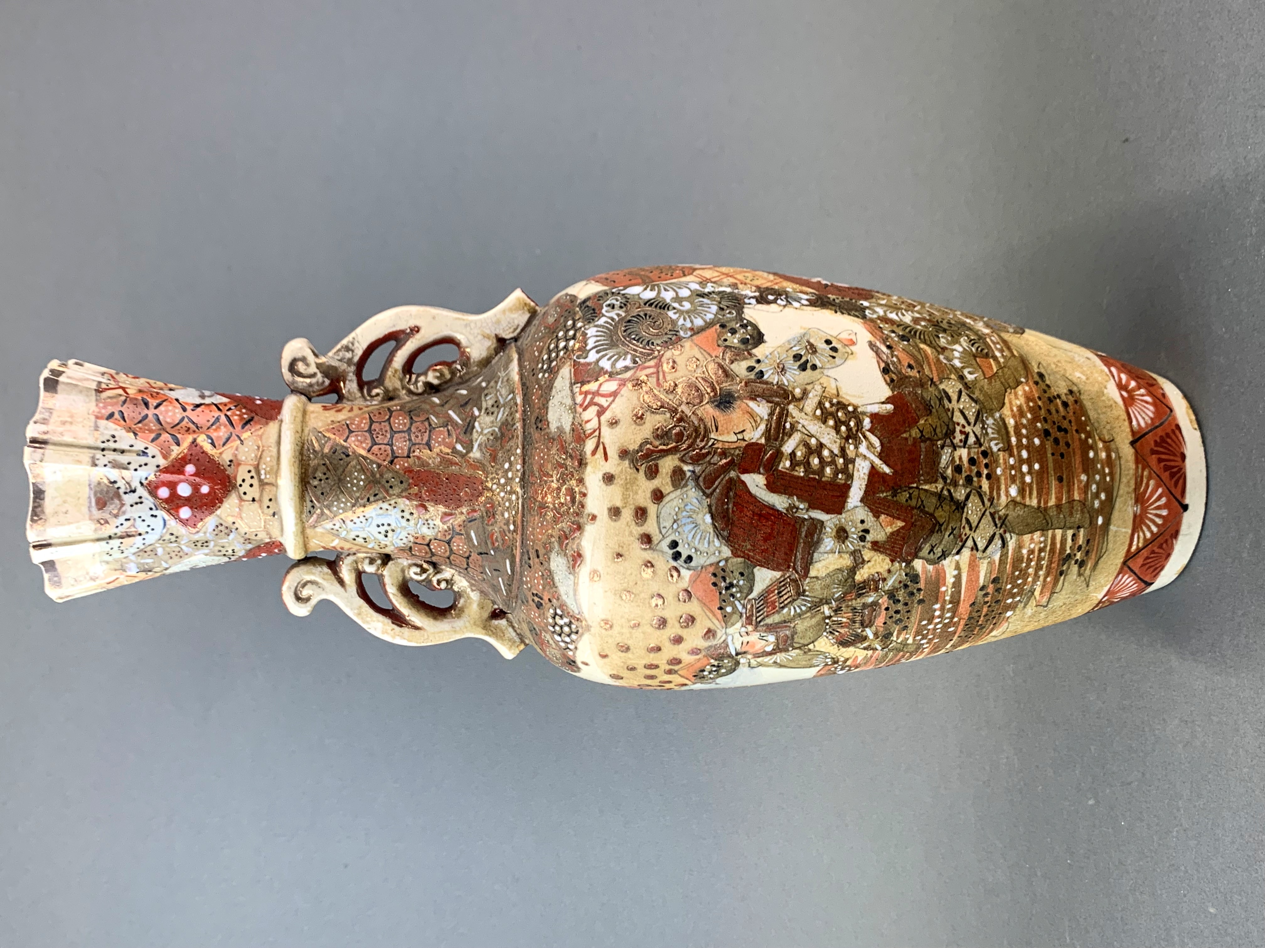 A 19th Century Japanese Satsuma vase, H. 39cm. - Image 2 of 3