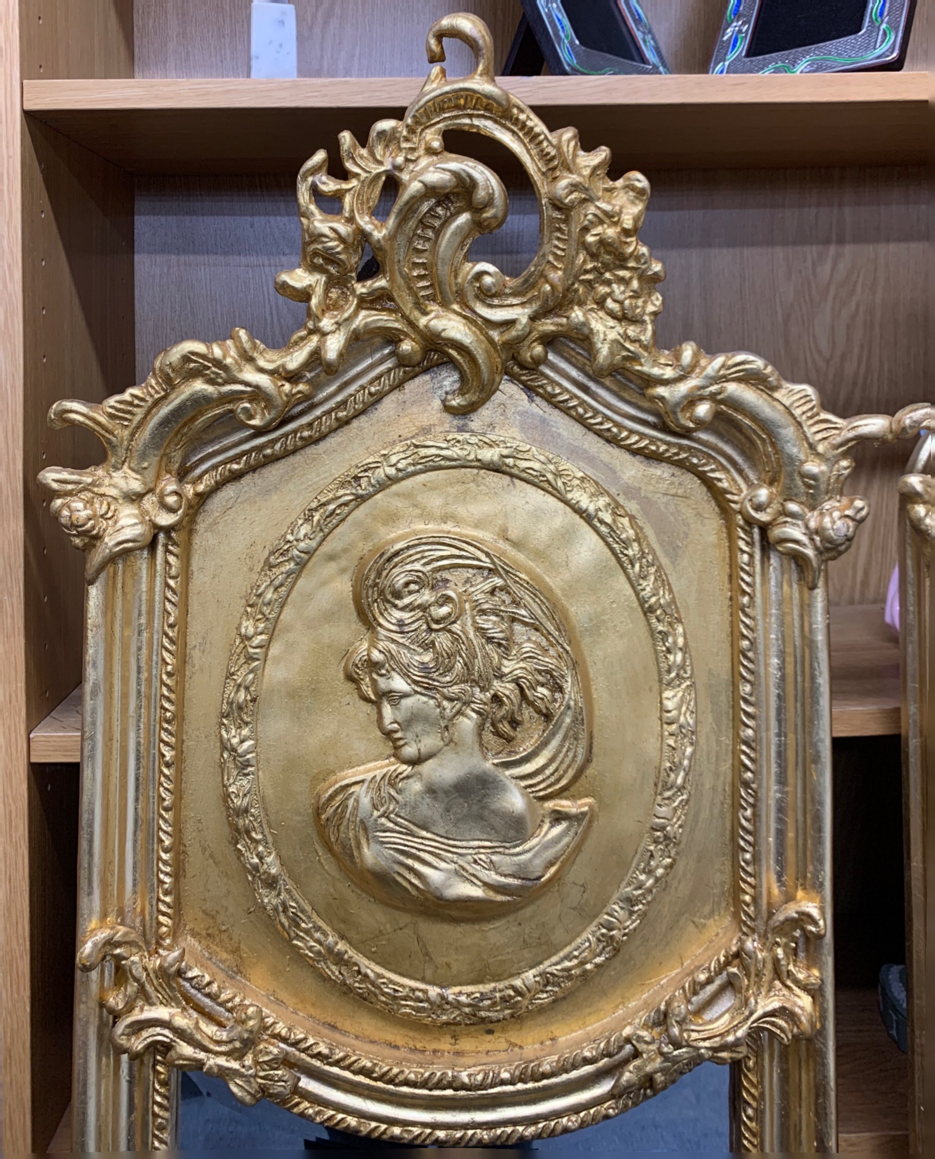 A pair of large classical gilt framed mirrors, H. 179cm. W. 52cm. - Image 2 of 2