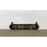 A double sided hand painted wooden pub master sign, 80 x 15cm.