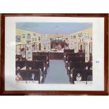 John Allin (1934-1991): A framed limited edition 247/250 pencil signed lithograph of a scene