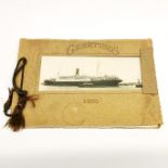 A 1930 album of steam ship photographs, album size 26 x 18cm.
