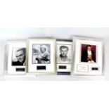Autograph interest: Framed autograph photograph of James Cagney, Stewart Granger, Lee Trevino, and
